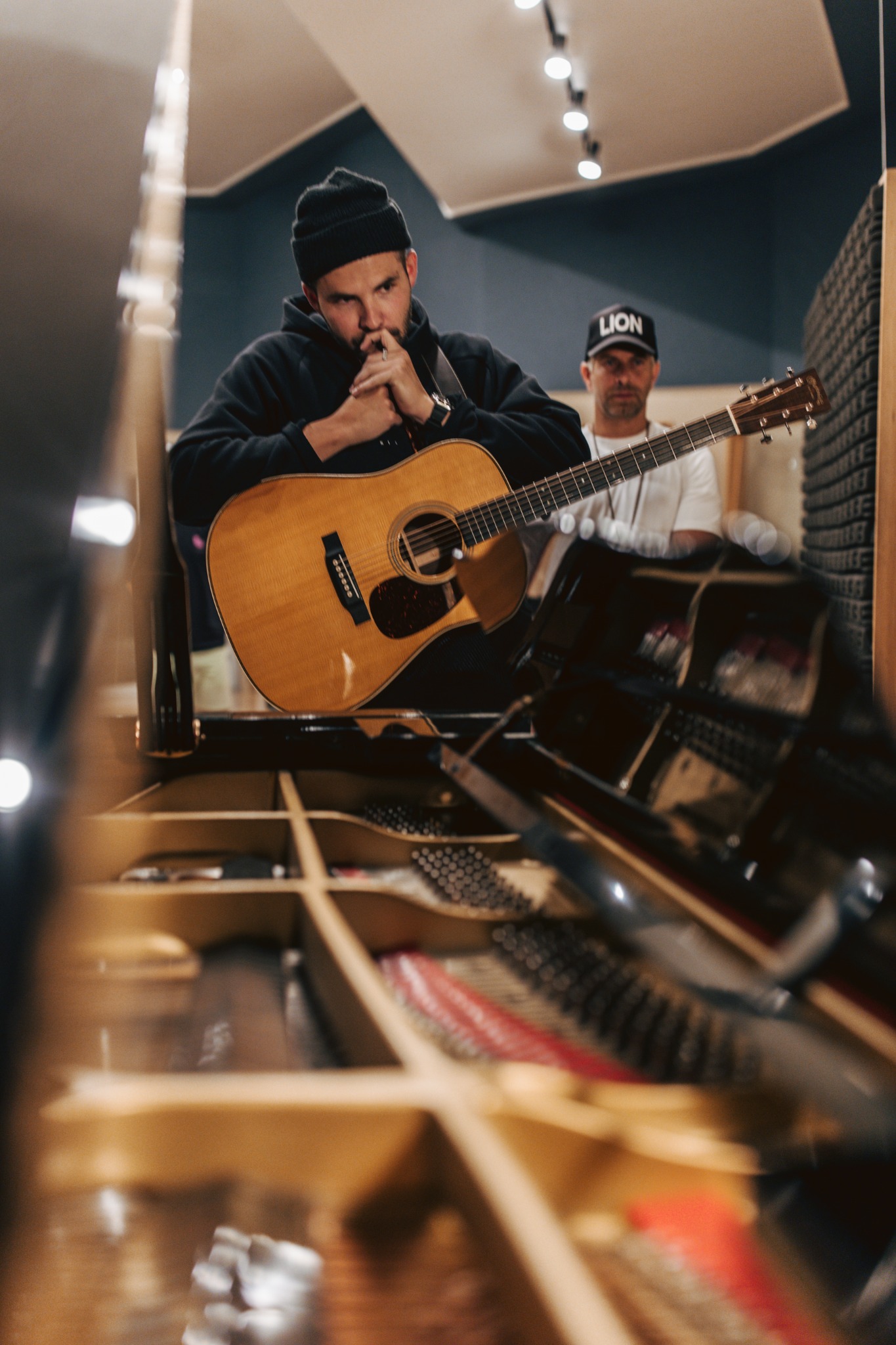 songwriters and musicians creating together